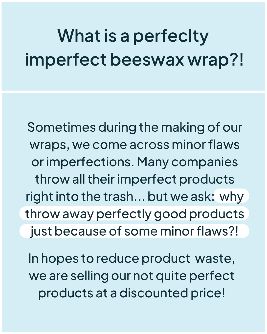 Perfectly Imperfect Beeswax Wraps